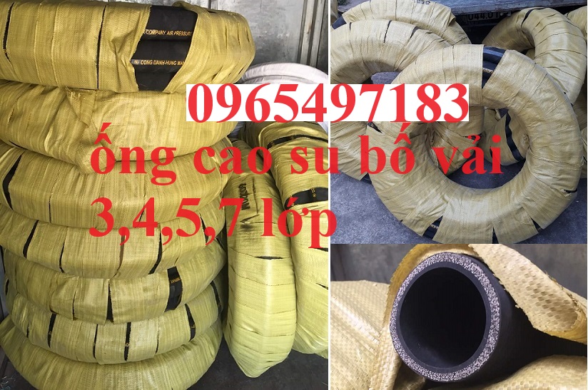 Giá ống cao su bố vải chịu áp 10 bar, 20 bar tại Hà Nội